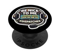 Despachador Divertido 911 Be Nice To Me I Might Save Your Life PopSockets PopGrip Adhesivo