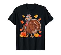 Despachador Trabajo Acción de Gracias Pavo Hojas de otoño Calabazas Camiseta