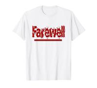 Despedida Adiós Cuídate Diseño de Texto Camiseta gráfica económica, Hombre, Blanco, S