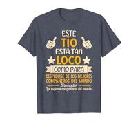 Despedida Compañero de Trabajo, Cambio Nuevo Trabajo Colega Camiseta, Hombre, Azul Jaspeado, 3XL