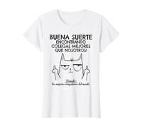 Despedida Compañero Trabajo, Cambio & Nuevo Trabajo Camiseta gráfica económica, Mujer, Blanco, XL