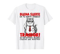 Despedida Compañero Trabajo Traidor Cambio De Trabajo Colega Camiseta gráfica económica, Hombre, Blanco, L