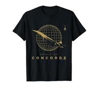 Despegue del Globo de Oro del Avión Spirit of Concorde Camiseta, Hombre, Negro, XXL