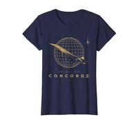 Despegue del Globo de Oro del Avión Spirit of Concorde Camiseta, Mujer, Azul Marino, XXL