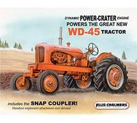 Desperate Enterprises Allis Chalmers - WD-45 Letrero de estaño para tractor, 16 pulgadas de ancho x 12.5 pulgadas de alto