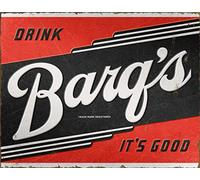 Desperate Enterprises Cartel de hojalata de Barqs - Nostálgico vintage decoración de pared de metal - Hecho en Estados