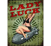 Desperate Enterprises Legends - Lady Luck Tin Sign USA Gro New 40x31 cm S2174