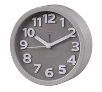 Despertador Analógico Hama Retro Gris con Alarma y Movimiento Silencioso