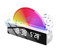 Despertador con entrenador de anudador de Noche de Noche de Noche Despertar la luz Dawn Simulator2023 Smart Sunrise Wake-Up Light Mirror Wear Aweck Up Electronic Watch Amosphère Night Lig