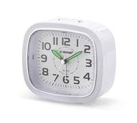 Despertador de mesilla, Reloj Despertador analógico de Cuarzo silencioso con luz, sin tictac, Reloj de Mesa Sencillo con función de repetición, Adecuado para dormitorios, escritorios, Viajes...
