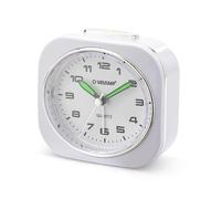Despertador de mesilla, Reloj Despertador analógico de Cuarzo silencioso con luz, sin tictac, Reloj de Mesa Sencillo con función de repetición, Adecuado para dormitorios, escritorios, Viajes...