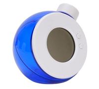 Despertador digital LED alimentado por agua, silencioso, para mesita de noche dormitorio (azul)
