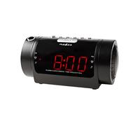 Despertador Digital LED AM / FM con Proyección de la Hora y Función Snooze