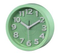 Hama - Reloj despertador analógico estilo retro Verde, silencioso 120 mm