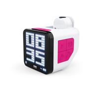 Despertador infantil proyector doble alarma LCD 3 melodías brillo regulable