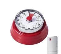 Despertador mecánico de cocina | cuerda magnética de 75 dB fuerte | 60 minutos Visual Temporizador - Para uso en el hogar, la escuela, la oficina mientras aprende, trabaja y cocina