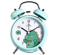 Despertador reloj analógico despertador extra fuerte campanas gemelas silenciosas que funcionan con batería que funcionan con una mesa decorativa relojes de escritorio para niños pequeños relojes