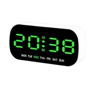 Despertador - Reloj de mesa | Despertador regulable con luminosidad LED para mesilla de noche, dormitorio, reloj electrónico portátil para uso doméstico, función snooze, pantalla de fácil lectura