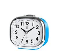 Despertador Reloj despertador analógico silencioso de 4,9 pulgadas que no hace tictac, con luz nocturna, repetición, reloj despertador súper silencioso con pilas, reloj despertador de escritorio