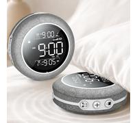 Despertador Vibración Fuerte para Dormir Profundo,Reloj Digital Inalámbrico | Recargable 1200mAh con 3 Niveles Vibración, 20 Sonidos, Alarma Doble, 12/24H y DST, Portátil para Viajes