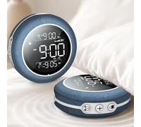 Despertador Vibración Fuerte para Dormir Profundo,Reloj Digital Inalámbrico | Recargable 1200mAh con 3 Niveles Vibración, 20 Sonidos, Alarma Doble, 12/24H y DST, Portátil para Viajes
