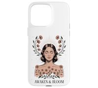Despertar Bloom Mujer Rayos Florales Meditar Femenino Carcasa para iPhone 15 Pro MAX