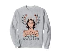 Despertar Bloom Mujer Rayos Florales Meditar Femenino Sudadera