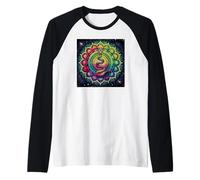 Despertar Kundalini y Flujo de Energía Chakra Camiseta Manga Raglan