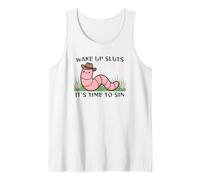 Despertar Putas es Hora de pecar Gusano Camiseta sin Mangas