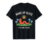 Despertar Putas Es Hora de pecar, Meme Animal Divertido Camiseta