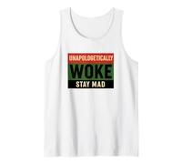 Despertó sin disculpas - Orgullo rojo negro verde Camiseta sin Mangas