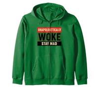 Despertó sin disculpas - Orgullo rojo negro verde Sudadera con Capucha