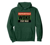 Despertó sin disculpas - Orgullo rojo negro verde Sudadera con Capucha