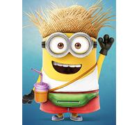 Despicable Me 3-Lienzo con impresión navideña de Minion (60 x 80 cm), Multicolor, (Pyramid International WDC100047)