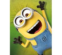 Despicable Me 3-Lienzo Impreso Crazy Minion (60 x 80 cm), Multicolor, (Pyramid International WDC100066)