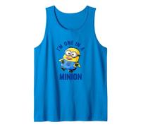 Despicable Me Dave Tongue out One In A Minion Camiseta sin Mangas, Hombre, Zafiro, XXL