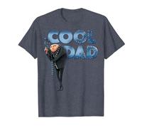 Despicable Me Minions GRU Cool Dad Camiseta, Hombre, Azul Jaspeado, 5XL