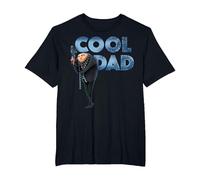 Despicable Me Minions GRU Cool Dad Camiseta, Hombre Tallas Grandes, Negro, 2X Alto