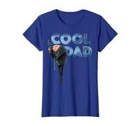 Despicable Me Minions GRU Cool Dad Camiseta, Mujer, Azul Real, L