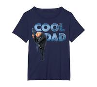 Despicable Me Minions GRU Cool Dad Camiseta, Mujer Tallas Grandes, Azul Marino, 1XL Grande
