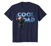 Despicable Me Minions GRU Cool Dad Camiseta, Niños, Azul Marino, 3 años