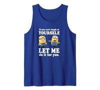 Despicable Me Minions Stuart & Dave Let Me Laugh For You Camiseta sin Mangas, Hombre, Azul Real, XL
