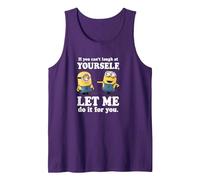 Despicable Me Minions Stuart & Dave Let Me Laugh For You Camiseta sin Mangas, Hombre, Morado, XL