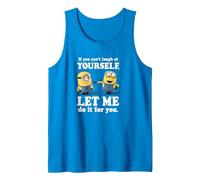 Despicable Me Minions Stuart & Dave Let Me Laugh For You Camiseta sin Mangas, Hombre, Zafiro, L