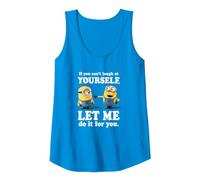 Despicable Me Minions Stuart & Dave Let Me Laugh For You Camiseta sin Mangas, Mujer, Zafiro, L