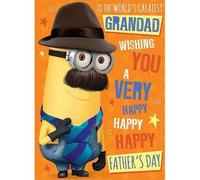 Despicable Me Tarjeta del día del padre para abuelo, tarjeta del día del padre, tarjeta del día del padre para abuelo