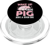 Despierta, Abraza, Cerdo, Que tengas un Buen día PopSockets PopGrip para MagSafe
