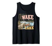Despierta en el Lago: Decoración de Aventura Exterior Camiseta sin Mangas