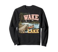 Despierta en el Lago: Decoración de Aventura Exterior Sudadera