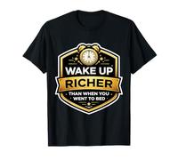Despierta más Rico y Luego te fuiste a la Cama Libertad financiera Fuego Camiseta